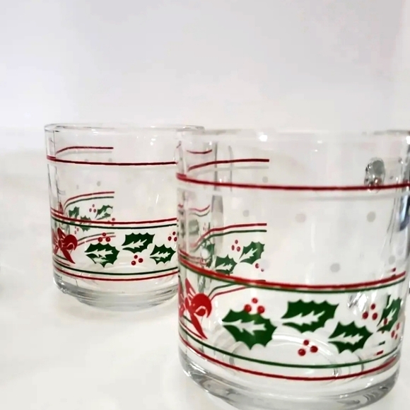 KIG Indonesia Christmas coffee mugs set of two holiday glasses - Picture 3 of 3